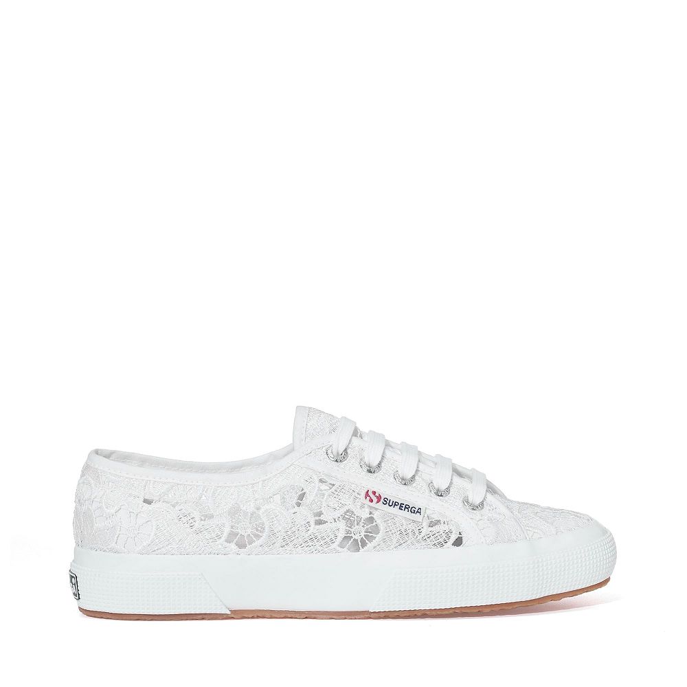 Superga 2750 Macrame White Sneakers - Women's Sneakers USA | US7601540